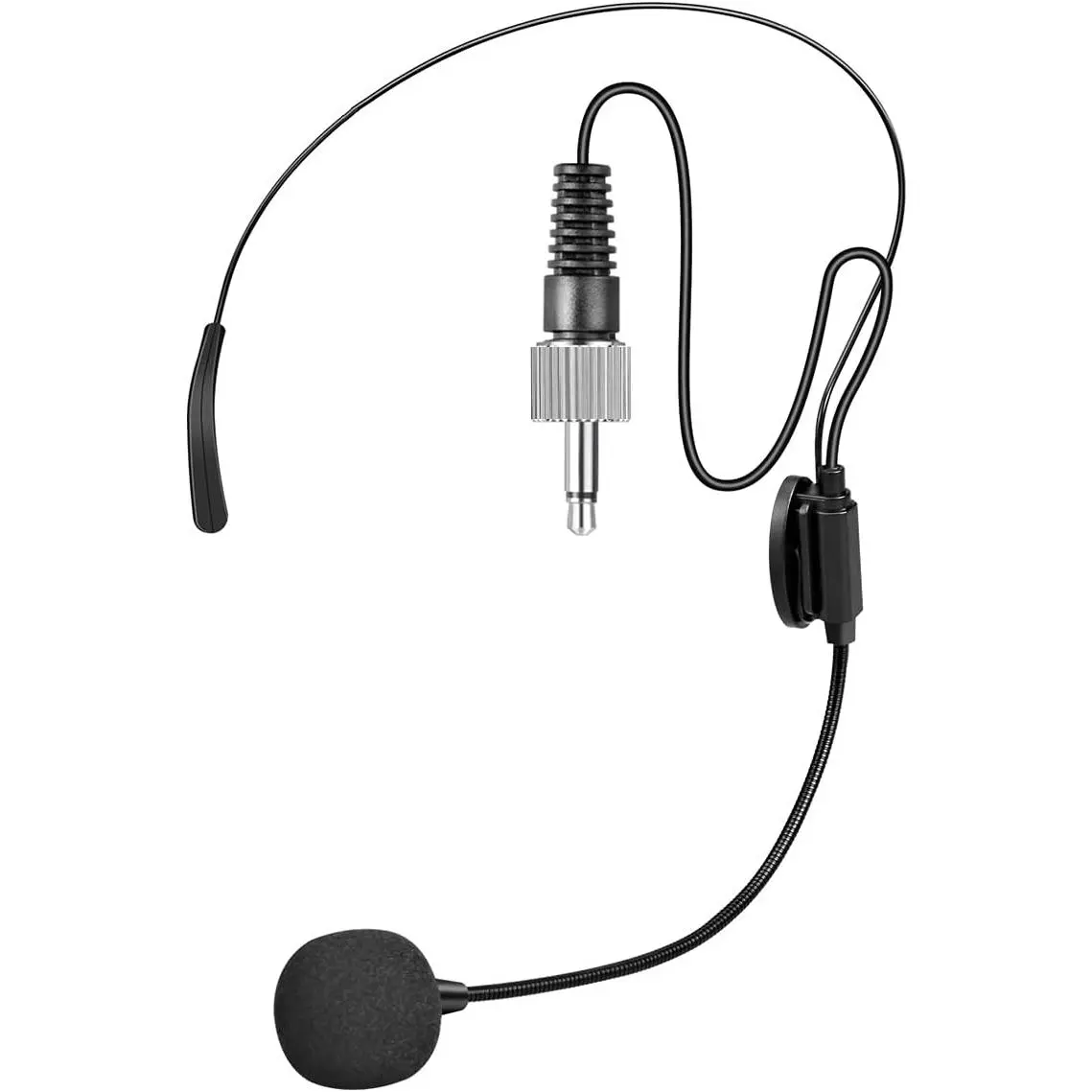 Headset Microphone with 3.5mm Locking Screw Plug, Unidirectional Microphone  Mic Compatible  Microphone System