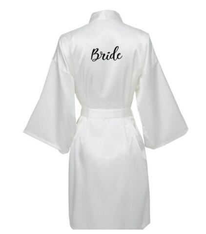 Silk Satin Robes Bridesmaid Bride Robes Bridesmaid Robes Wedding Long Robe Bathrobe Gold Print Royal Blue Robe