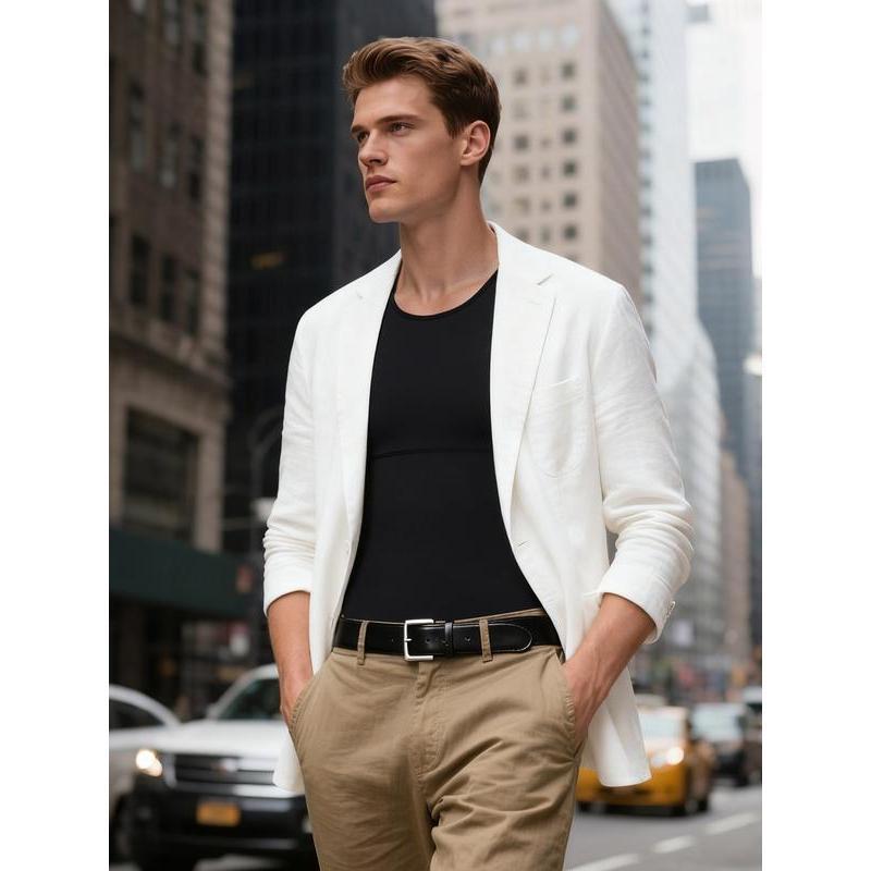 Men's Double layer Compression Vests, Tummy Control Shapewear, Hide Gynecomastia Body Shaper Seamless Tank Top