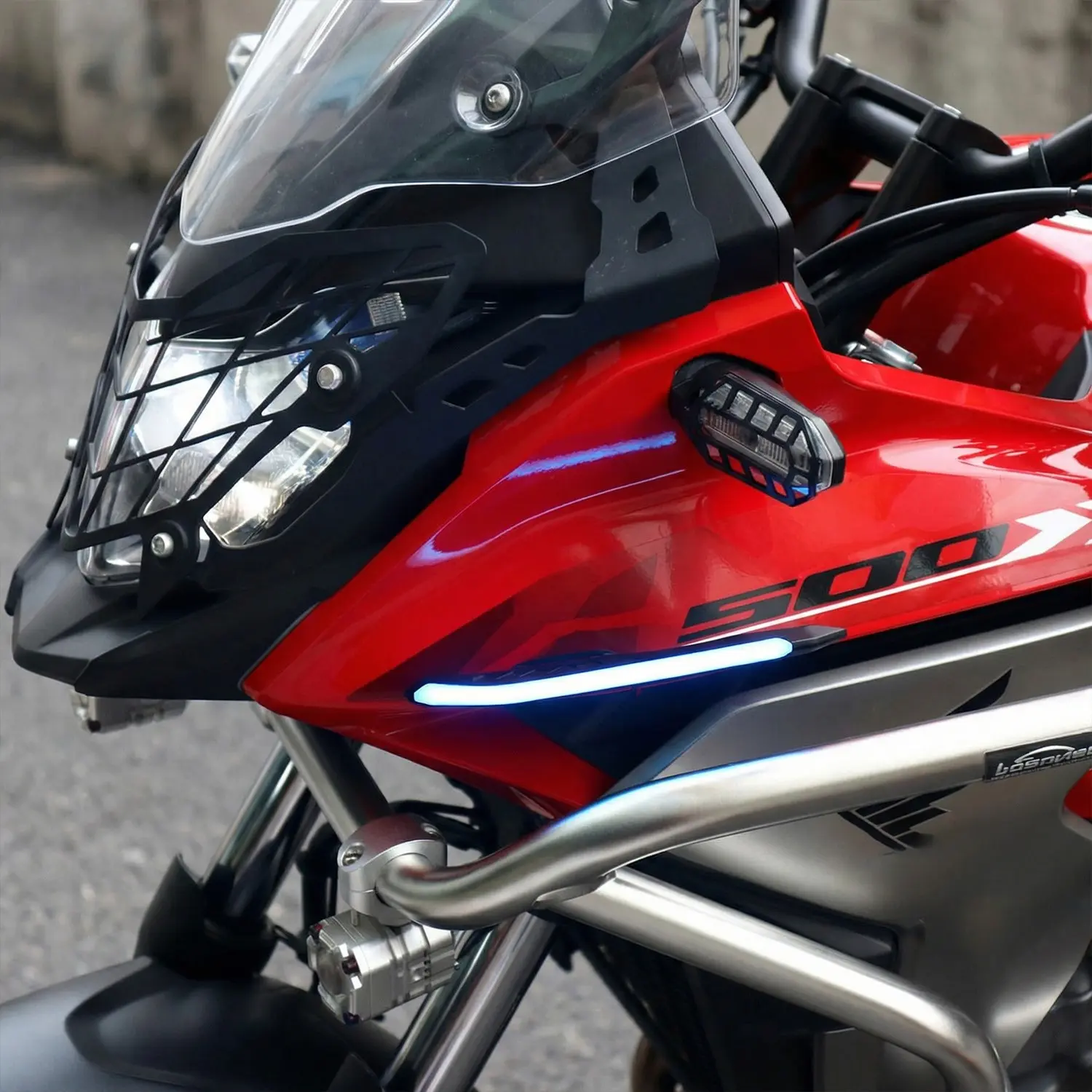 2pcs Universal Motorcycle Handle Accessories Motorcycle Fixed Wing Decoration Front Aerodynamic Turbulence Fan Blade Motorcycle Universal Compatible With Honda PCX160 Yamaha NMAX Handlebars