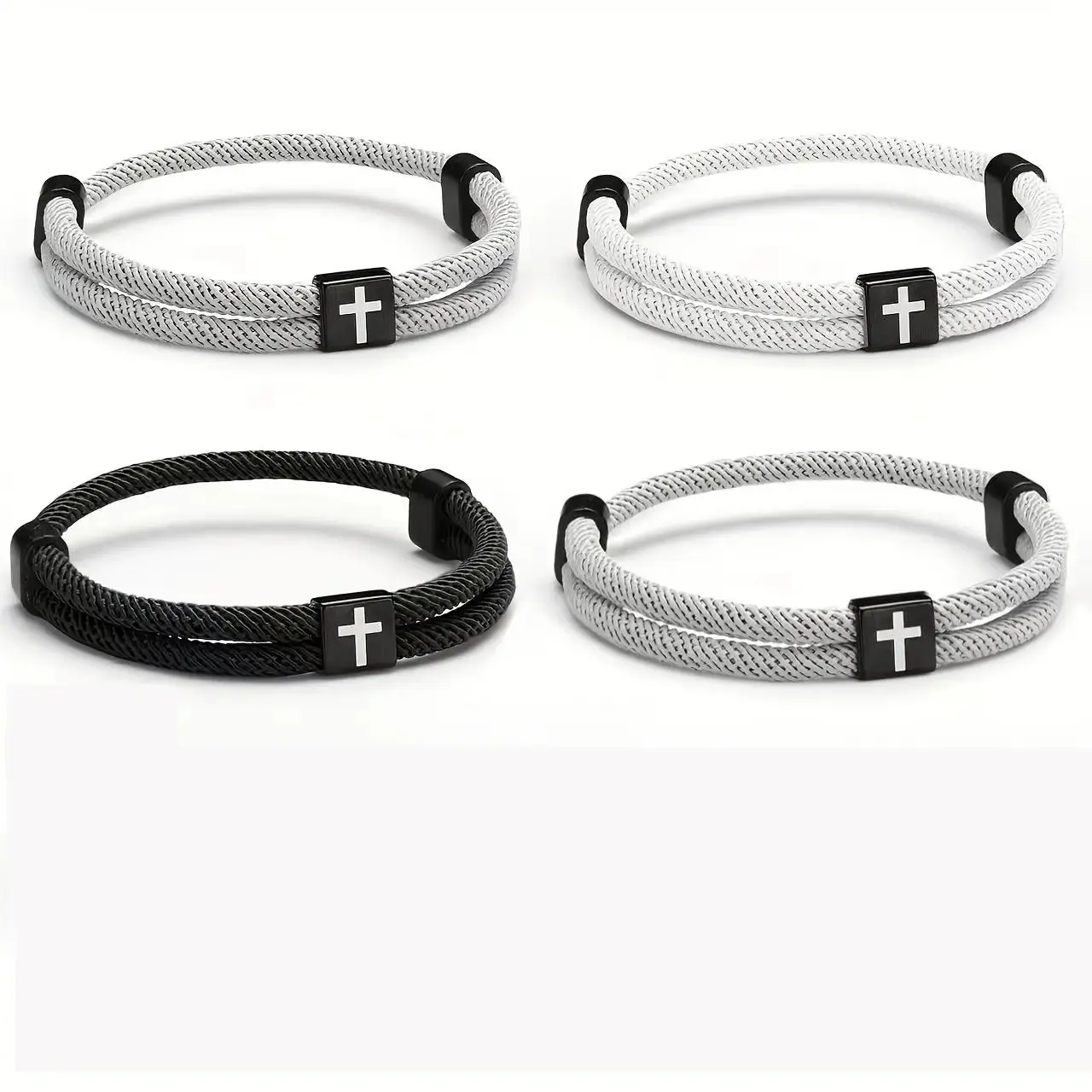 Black+White+Dark grey+Light grey/4pcs