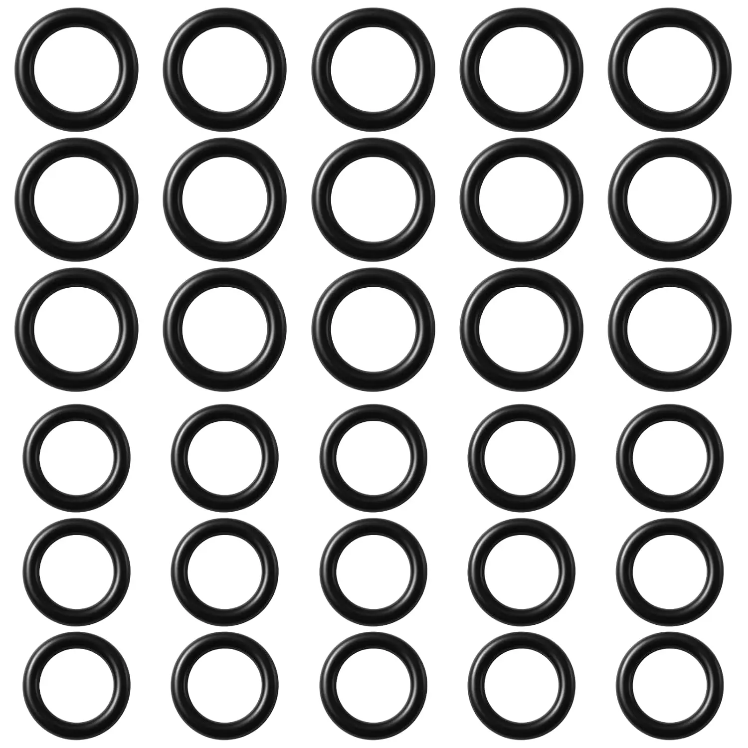 50 Pack  Washer O-Rings, Hose Gasket Washers, 1/4" and 3/8" Quick Connect Couplers, Water Hose  Seals, Durable Plastic Rings Kit for Faucet Garden
