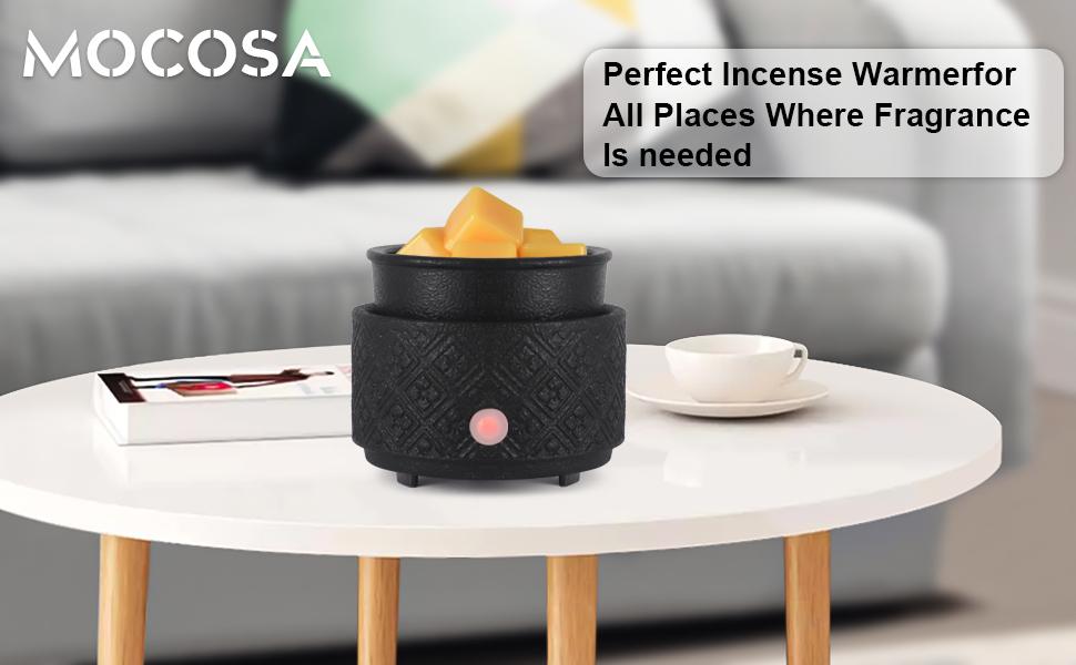 Wax Melt Warmer for Scented Wax,3-in-1Ceramic Wax Warmer Fragrances Candle Oils, Home Fragrance Burner,Electric Candle Warmer for Mom Women(White)