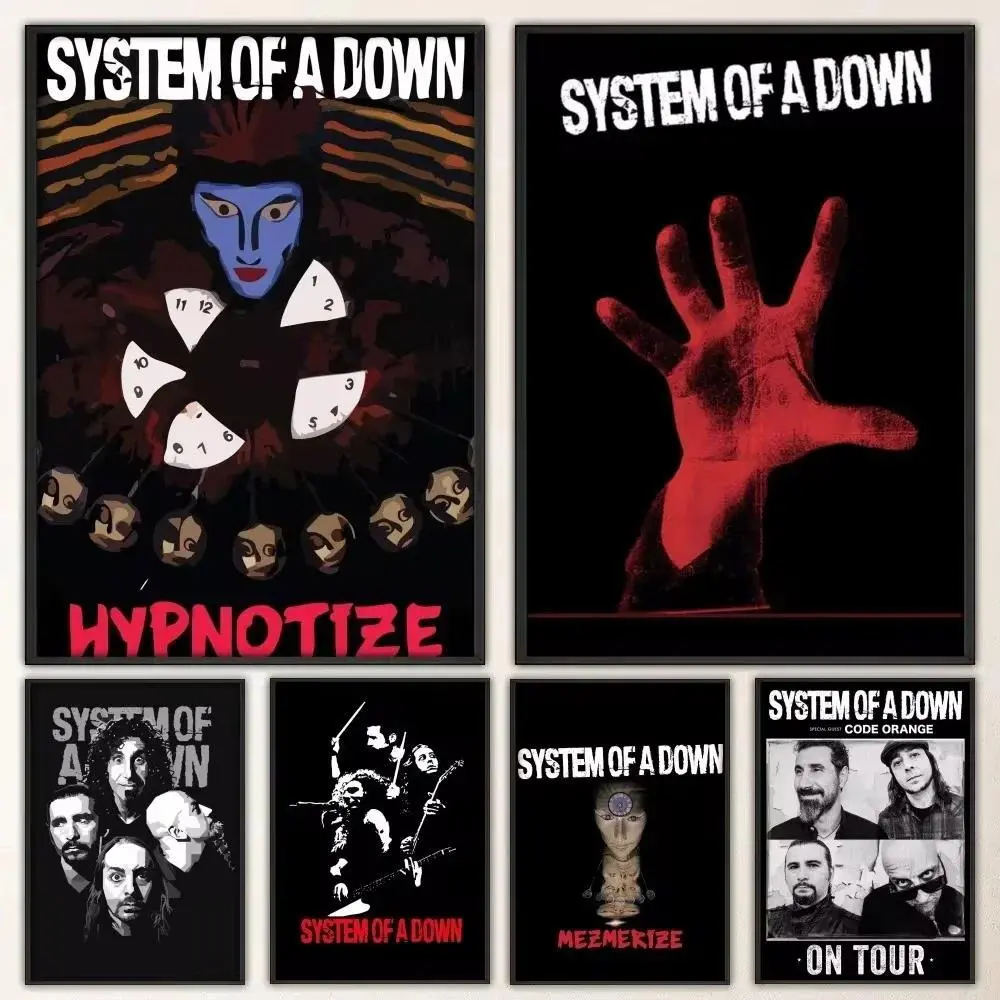 System of a Down Band Poster Prints Poster Wall Painting Bedroom Living Room Wall Bar Restaurant
