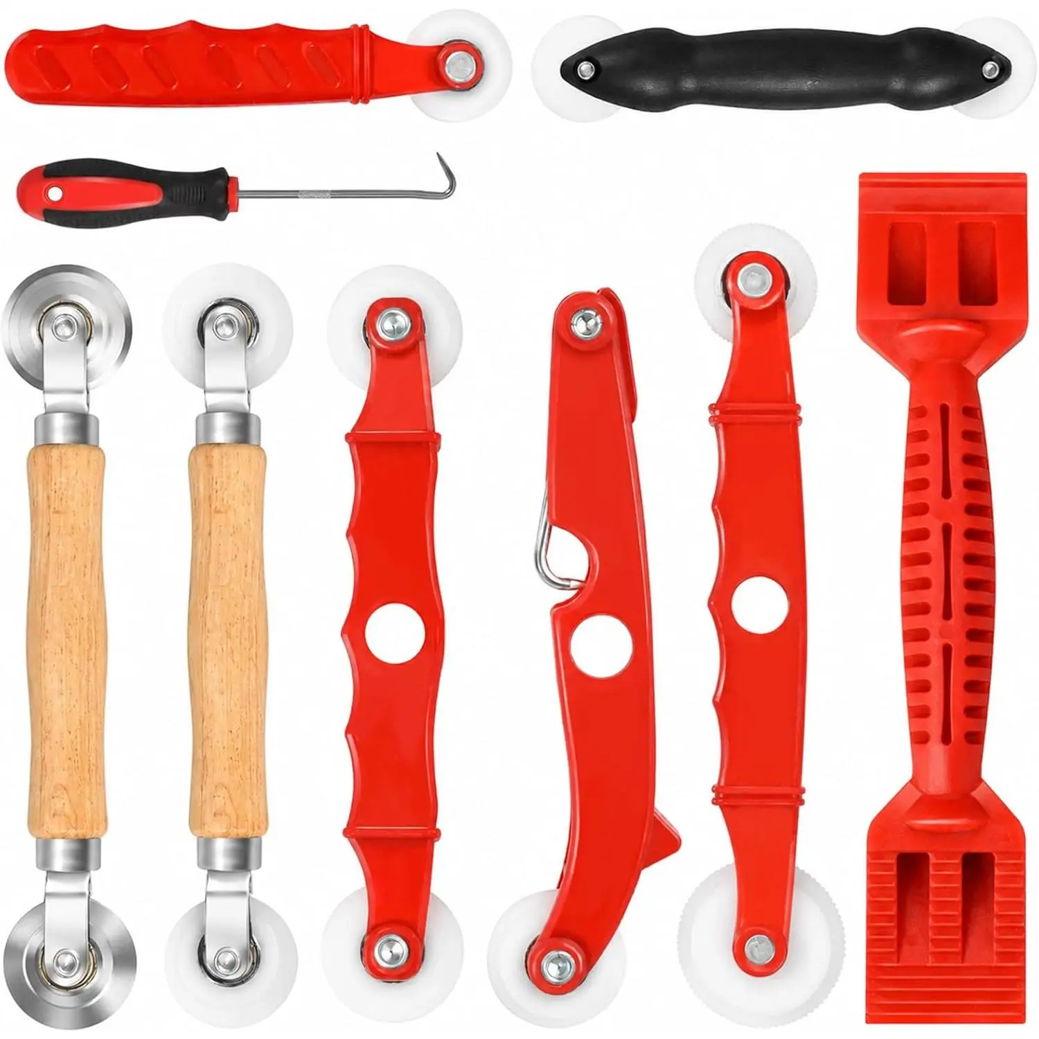 Screen Repair Tool, 9 Inch Window Roller Spline Installer, 9 in 1 Installation Tool