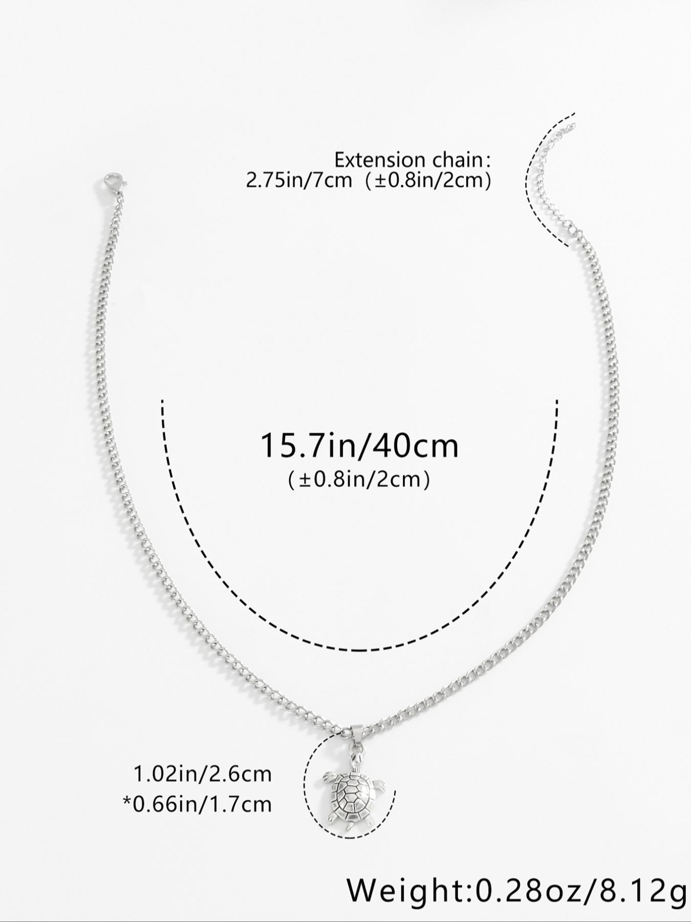 Cute Turtle Design Pendant Necklace, Fashion Jewelry for Party, Daily Clothing Decor, Trendy All-match & Exquisite Jewelry for Birthday Gift