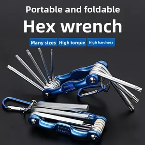 Folding Hexagon Wrench Portable Hexagon Plum Blossom Screwdriver Portable Folding Multifunctional Tool Set