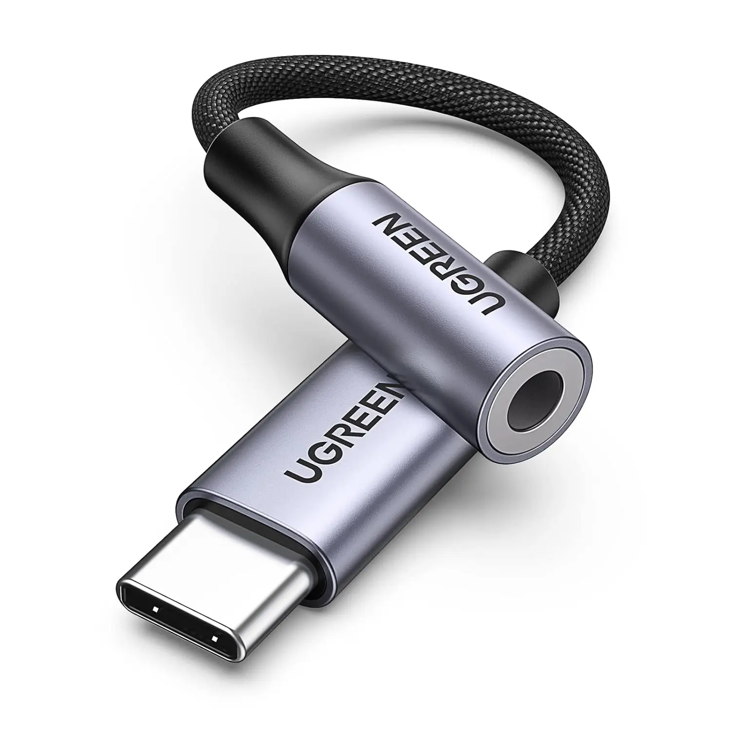 USB C to 3.5mm Audio Adapter Type C to Aux 24bit/96kHz, Grey | HiFi DAC, USB-C to Headphone Jack Dongle  Compatible with  17 16 Pro Max/16 Plus, iPad, Galaxy S26 Ultra, Pixel 10