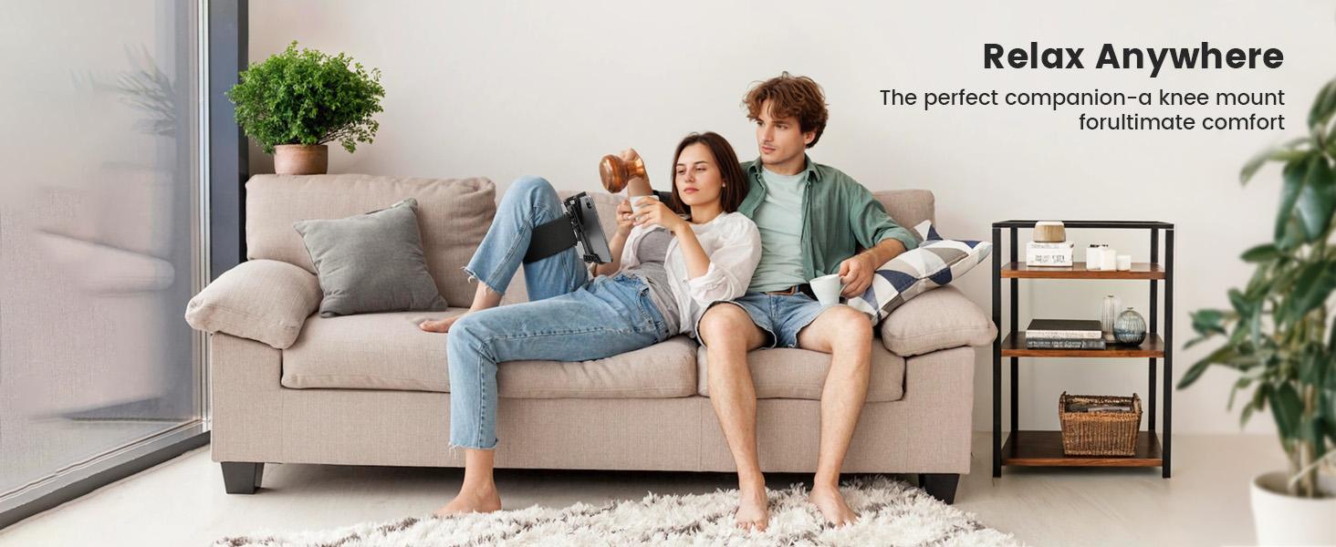 OHLPRO Pilot Kneeboard for iPad & 7"-11" Tablets, Upgraded 2 Pack Elastic Strap for Secure Fit on Thigh, Adjustable Viewing Angles, Premium Plastic Material, Ideal for Aviation & Watching