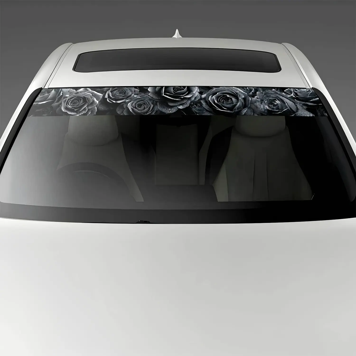 Premium Vinyl Static Bonding Rear Window Sticker, Suitable for Trucks, SUVs, and Sedans- Non-Reusable Transparent Design, High Quality Sun Protection, Easy-to-Install Car Decals, SUV Flag Decal | Vintage Style | Durable Adhesive, Car Decorative S