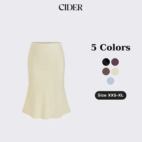 Cider Linen-blend Mid Rise Mermaid Midi Skirt