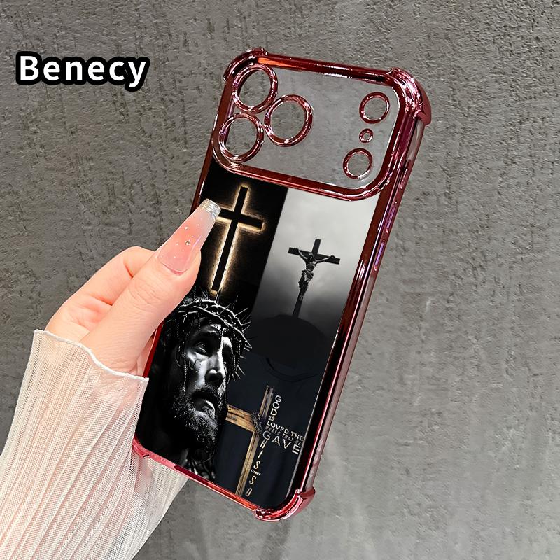Four Corner Airbag Anti-Collision Electroplated Phone Case for iPhone 17 Pro Max 16 15 Plus Air 14 13 12 11 E Divine Sacrifice Faith Patterned Protection Smartphone Cover Four Corner Airbag Anti-Collision Electroplated Phone Case for iPhone 17 Pro Max 16 15 Plus Air 14 13 12 11 E Divine Sacrifice Faith Patterned Protection Smartphone Cover