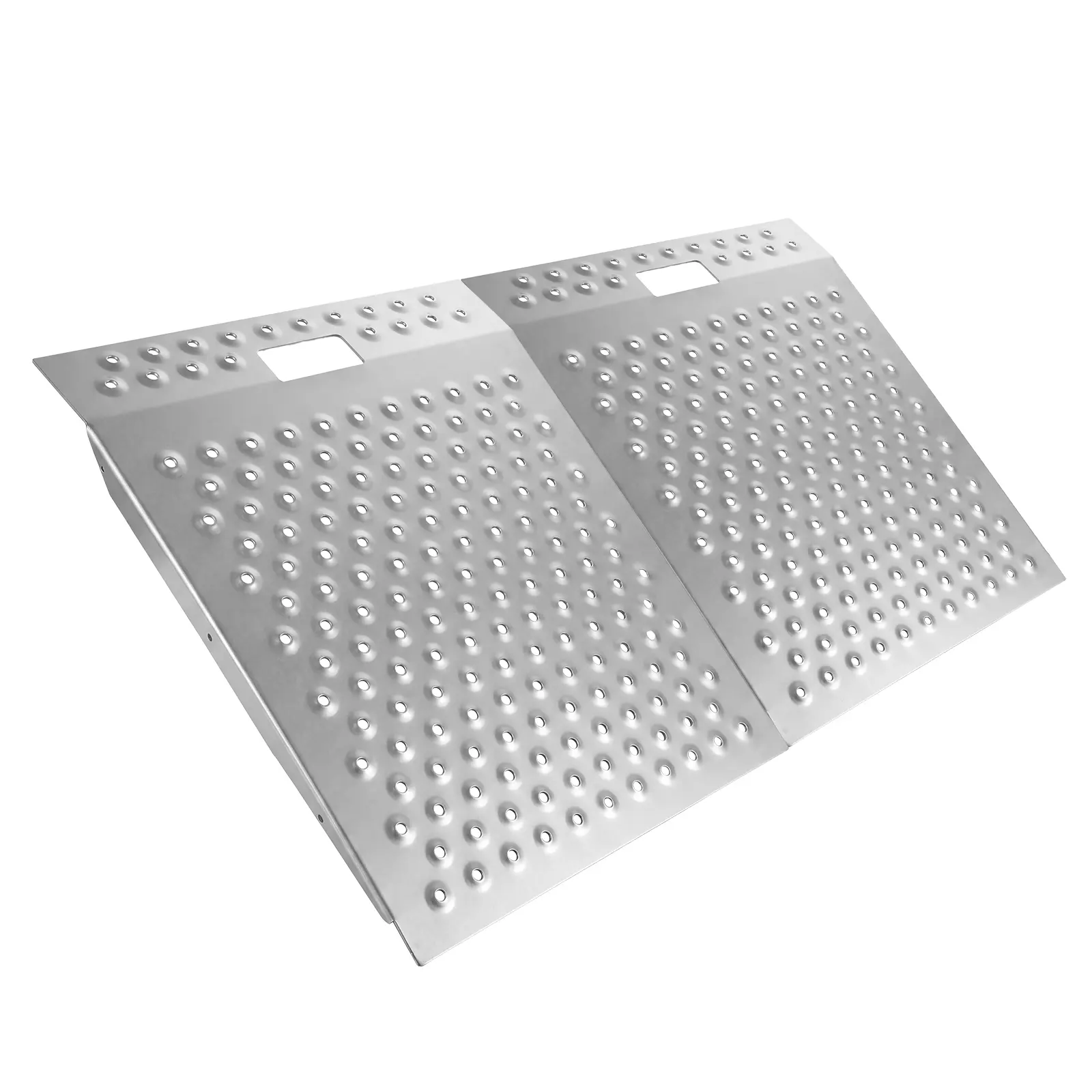 Heavy Duty Aluminum Loading Ramp Single/Pair - Premium Anti-Slip Threshold Ramps for Lawn Mowers, ATVs, Motorcycles & Wheelchairs, 1500lbs Capacity, 29 x 24in Each