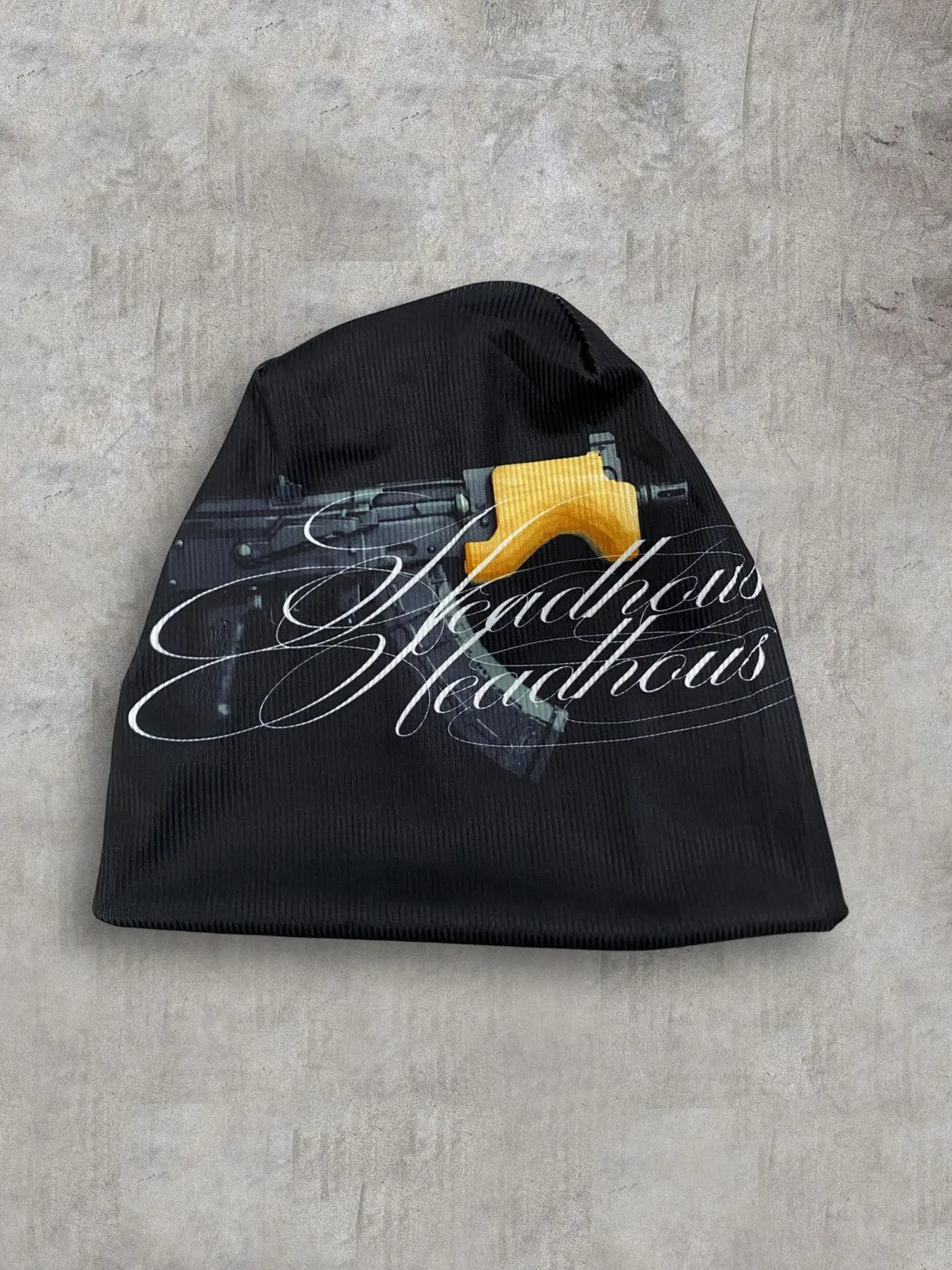 Personalized hip-hop letter printed pullover hat, autumn and winter cold resistant casual hat for men and women