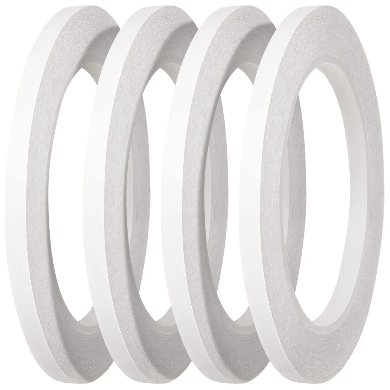 Thin Double Sided Tape for Craft,Card Making,,Scrapbooking and Office School Stationery Supplies,-by-Hand, Paper Backing (4Rolls,1/4 Inch x 32 Yards Per Roll)