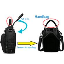 Tactical Compact Concealed Carry Sling Bag Cut Molle Pistol Holster EDC Single Shoulder Chest Backpack Pack outdoor bag backpack Adjustable Crossbody