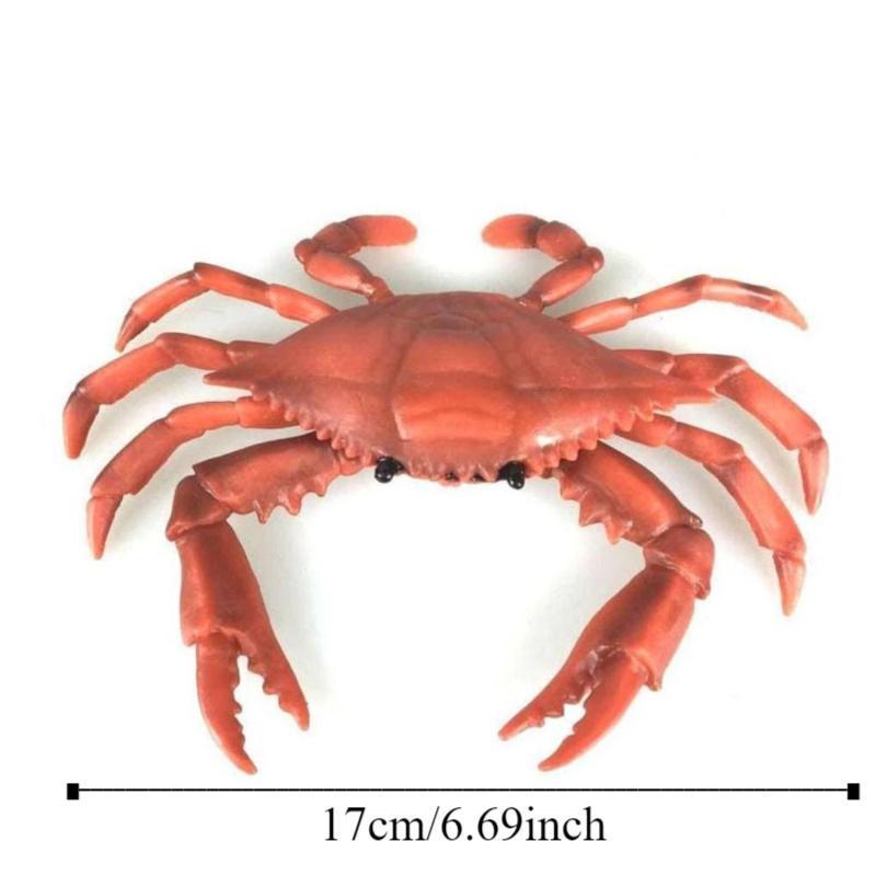 PVC Simulation Sea Life Animals Model Handmad Collectible Octopus Action Figures Toy Crafts Ornament Crab Model Figurines