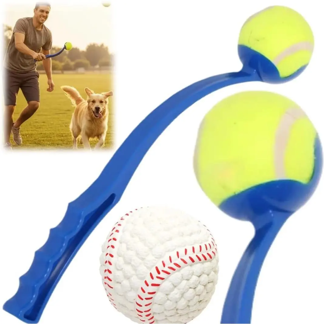 Dog Ball Thrower Launcher, Tennis Ball Launcher, Dog Ball Thrower Launcher and 2 Balls