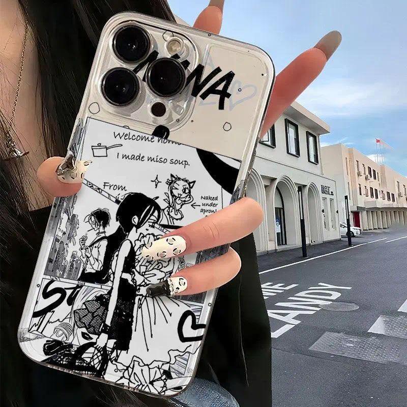 Japan Anime N-Nana O-Oosaki Phone Case For iPhone 17 Air 16 15 14 13 12 11 Pro Max Plus   Shockproof Transparent Cover