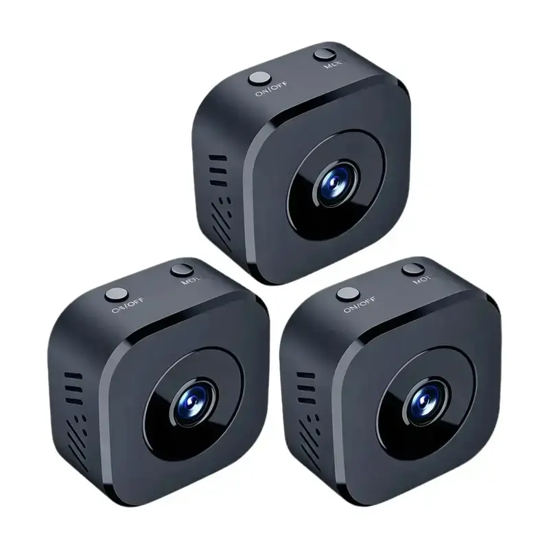 1pc Wireless 4K Mini Security Camera - Full Color Night Vision, High Definition WiFi Monitoring, Waterproof, Automatic Motion Detection, Magnetic Holder, ABS Material, Micro USB Cable, SD Memory Card, Smart Home Protection