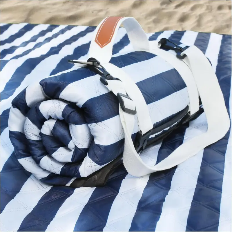 Waterproof Sandproof Beach Blanket Picnic Outdoor Mat Rug Extra Large Foldable Sand Free Big Giant XL Towel Car Essential Roadtrip Gadget Rv Accessories Gear Must Have Hiking Item Necessities