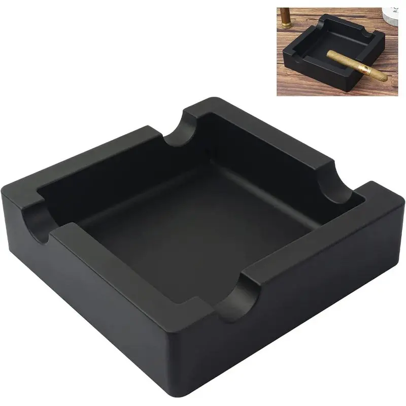 Outdoor activitiesOutdoor Cigar Ashtrays Unbreakable Large Ring Gauge Silicone Ashtrays for Patio/Outside/Indoor/Home Decor with 4 Rest Cigar Holder Ash Tray Minimalistic