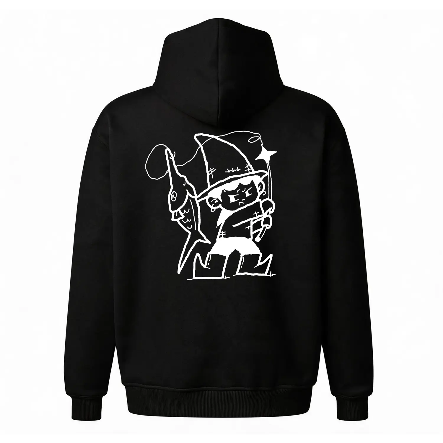 Y2K Hoodie Retro 90s Style Graphic Hoodie, Cute Cartoon Fisherman Streetwear Hoodie. Unisex Oversized Baggy Fleece Hoodie, Cozy Comfortable Life Hoodie & Casual Loungewear. Cheap Everyday Wear, Versatile Comfy Outfit Birthday Gift Hoodie for Him/Her
