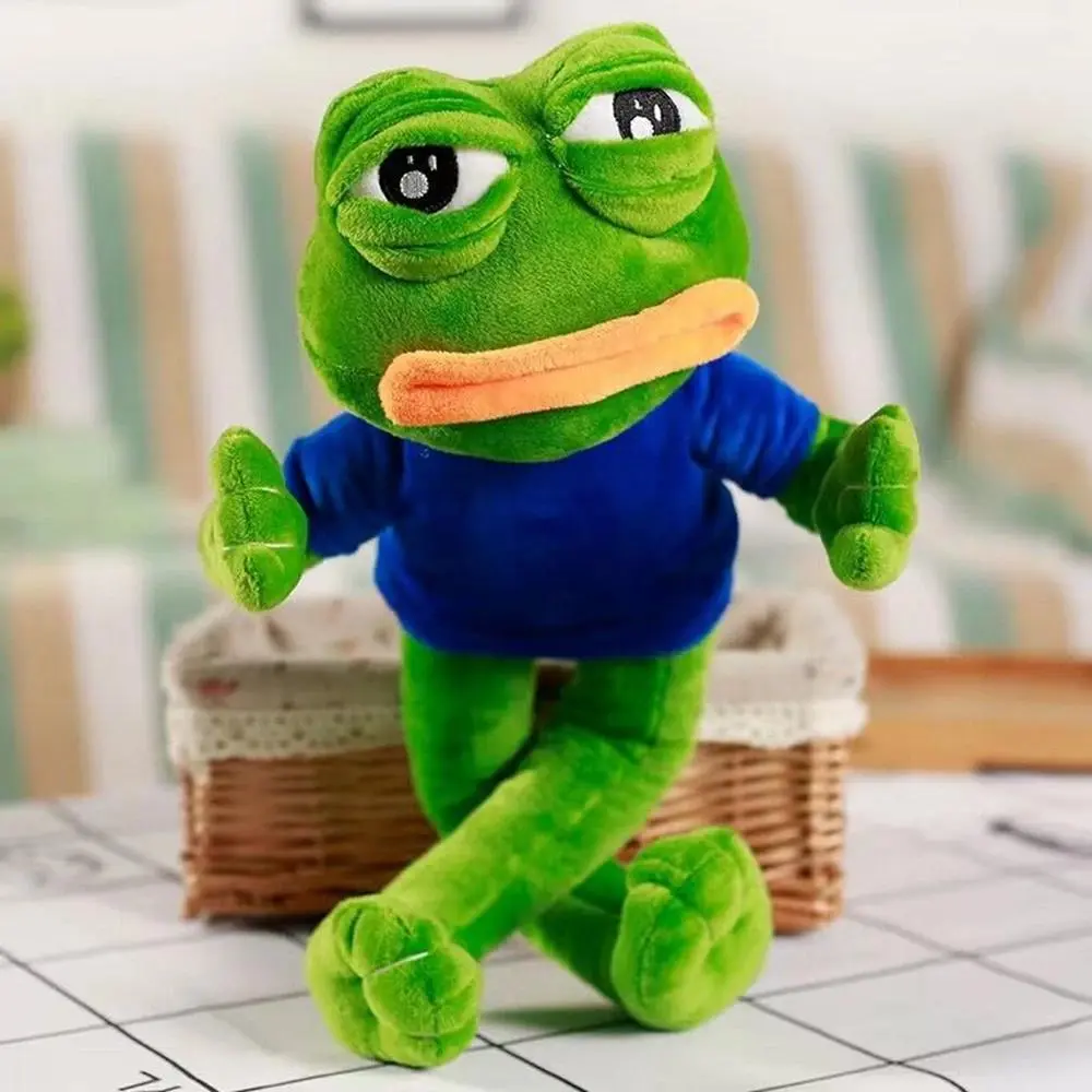 45CM Green Ugly Big Mouth Frog Plush Toy Cute Funny Long Legs Big Eyes Dress Doll To Send Children Birthday Christmas Gift