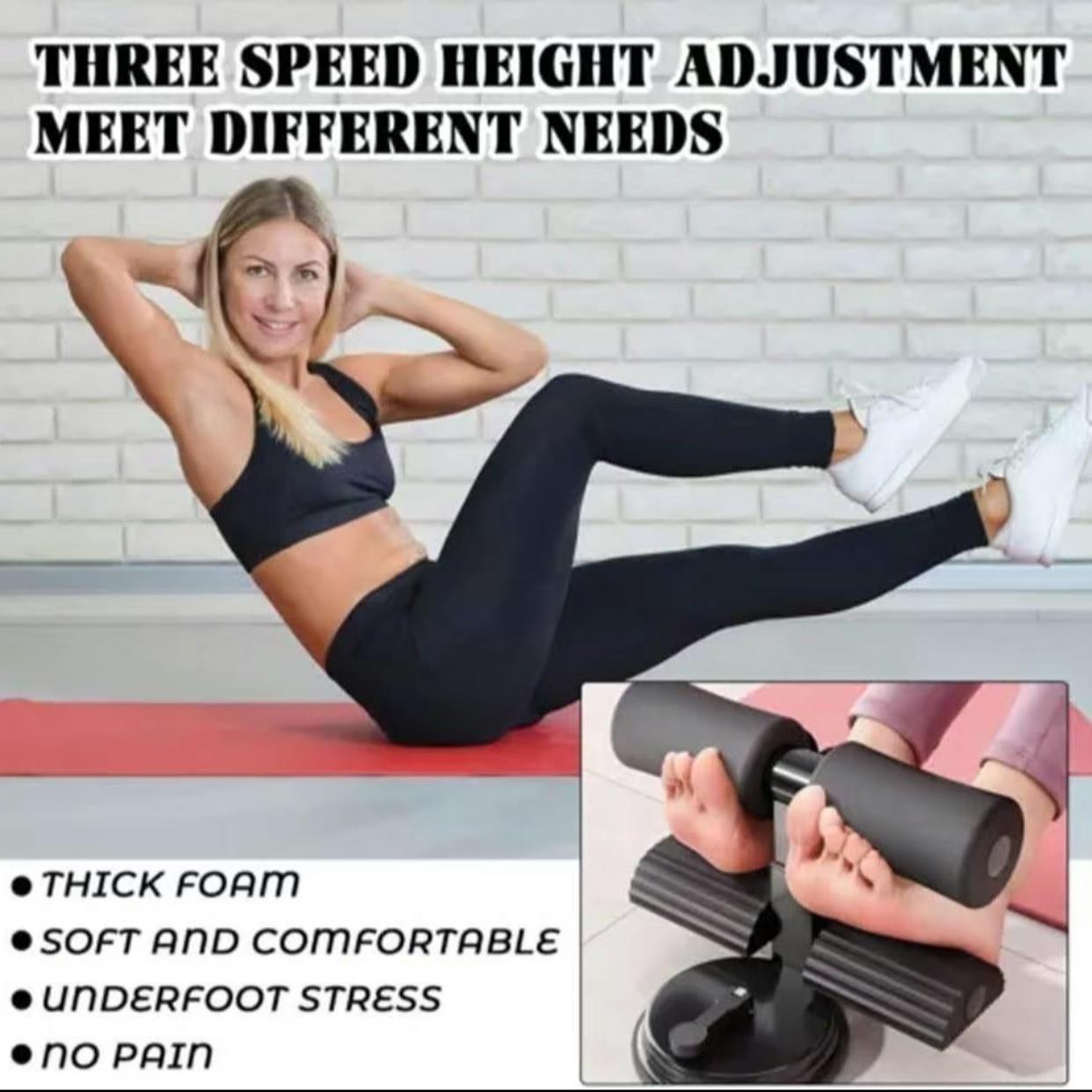 Ab Training Auxiliary Device for Home Fitness, Abdominal Muscle Trainer for Smooth Flat Floors, Ideal Gym Equipment for Core Strength