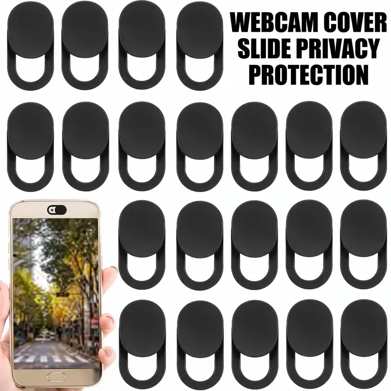 25Pcs Webcam Cover 0.03 inch Ultra Thin Slim Laptop Camera Cover Slide for iPhone iPad MacBook Pro Computer iMac Cell Phone PC Accessories Camera Blocker Slider, Great for Privacy, Tech Accessories, Tech Gadgets
