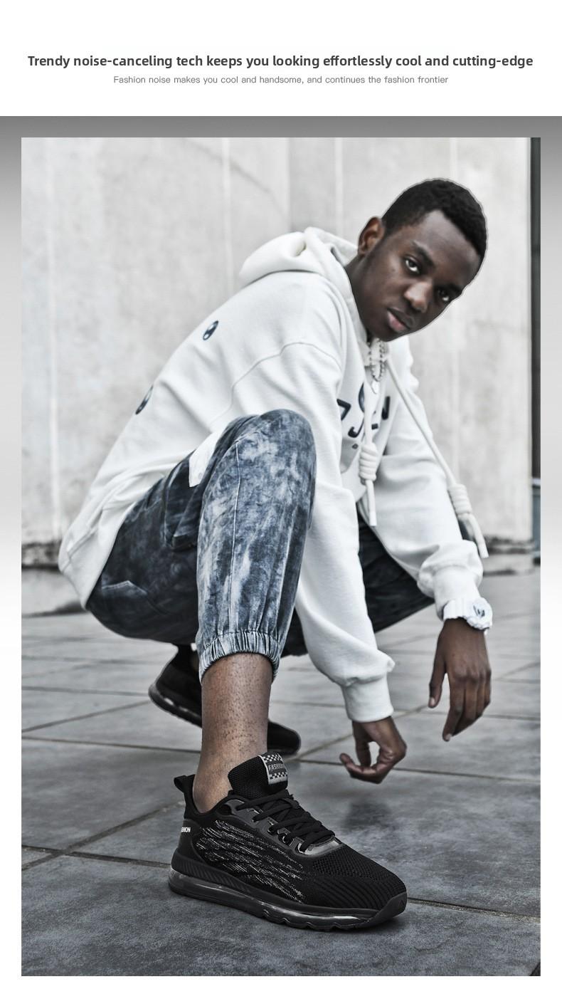 Mesler Men's Sporty Solid RoundToe Laces Trainers, Fashionable Lace UpFront Mesh Breathable Comfortable Sports Air Running Shoes Sporty Lightweight Breathable Running Shoes For Exercise & Daily Wear