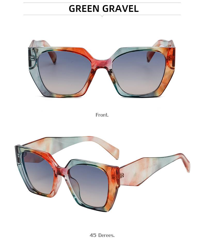 New Fashion Cat Eye Wide Arm Sunglasses for Women High-end Ins Style Wholesale Full Frame UV Protection Sunglasses