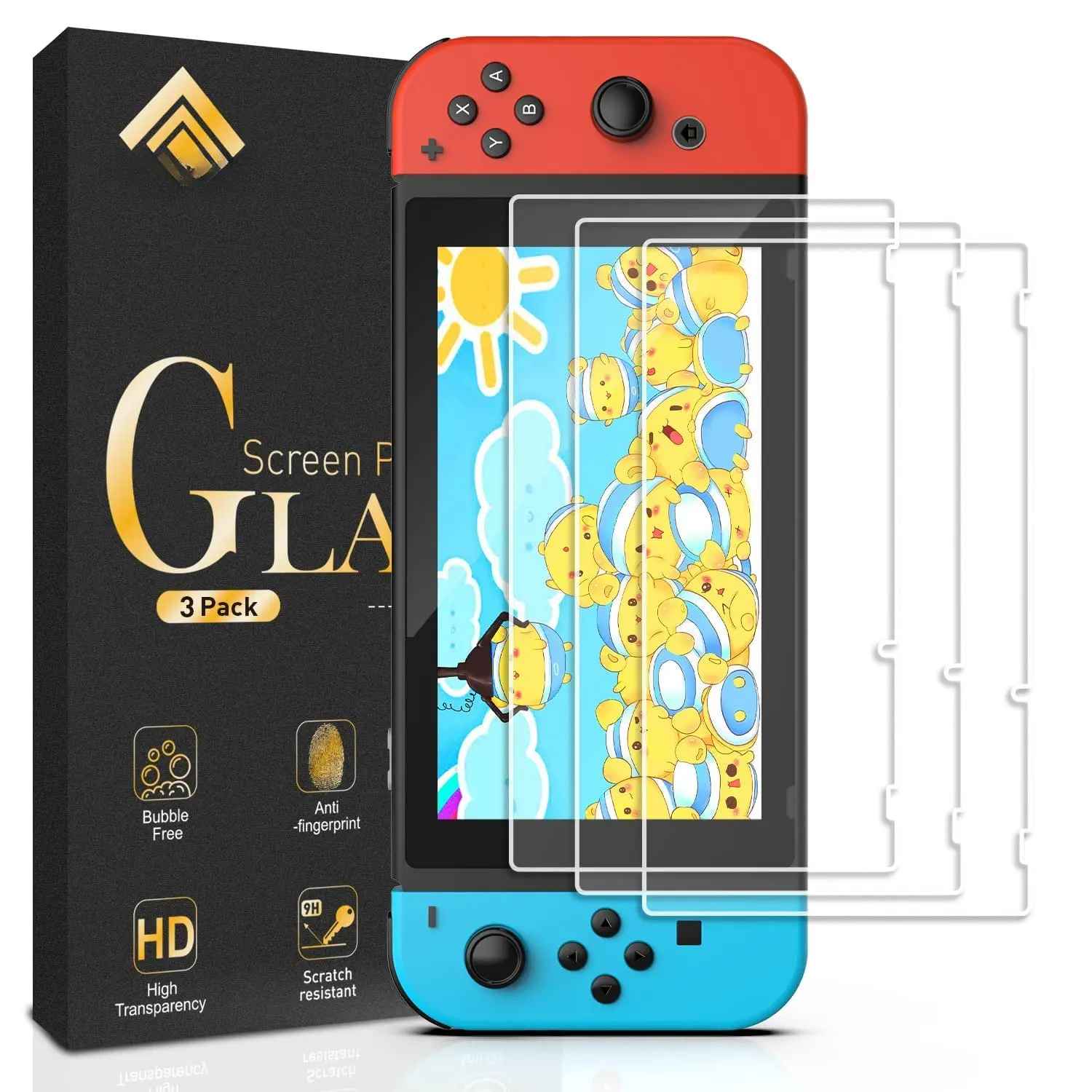 [3 Pack] Tempered Glass Screen Protector Compatible with   - Transparent  Clear Anti-Scratch Screen Protector  Set for