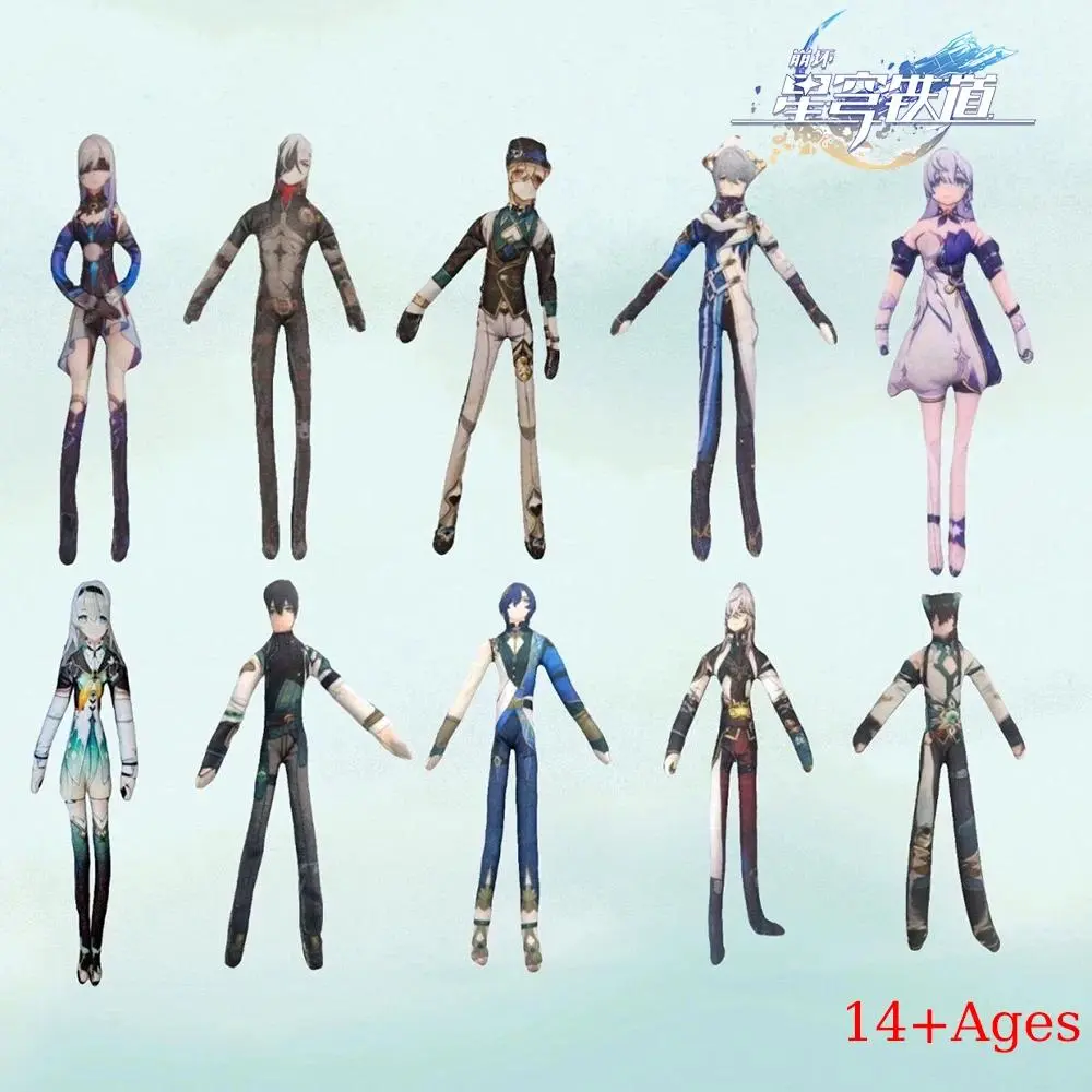 Game Honkai Star Rail Aventurine Sunday Robin Blade Cosplay Plush Cotton Doll Slender Twistable Shape Abstract Model Decoration
