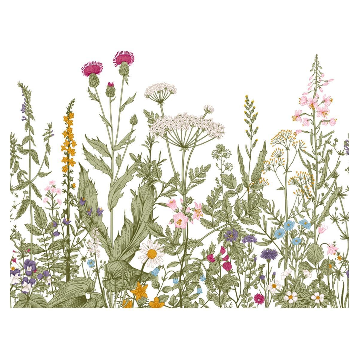 Plants Pattern Sticker, 1 Count Waterproof Sticker for Wall Toilet Bathroom, Wall Decorative Tiles Sticker, Home Decoration Decals, Home Essentials, Home Decor Ideas, Spring Refresh Decor