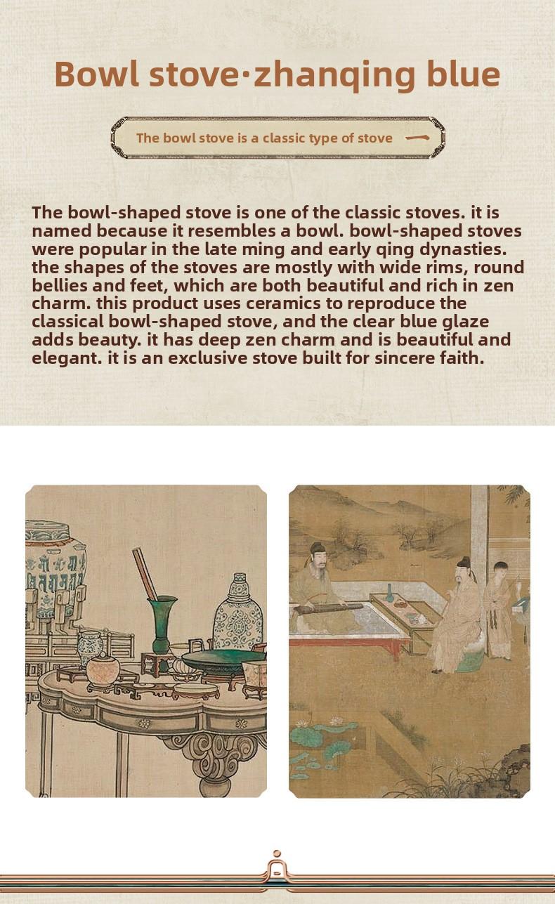 Lotus Heart Ceramic Incense Burner Set for Seal Agarwood & Coil Incense Traditional Bowl Shaped Aesthetic Tool incense stick holder