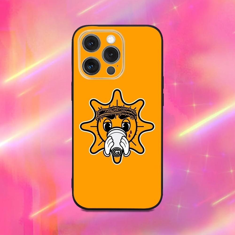 G-GLO G-GANG Rapper Logo Phone Case For iPhone17, 16,15,14,13,12,11,Pro,Max,Plus,X,XS,Soft Silicone Black Case