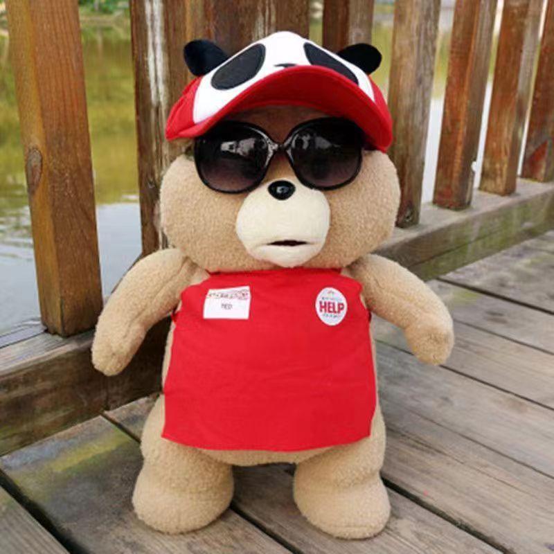 46cm TED Plush Movie Teddy Bear TED 2 Plush Toy In Apron Styles Soft Stuffed Animals Plush Dolls Animal for Kids Gift