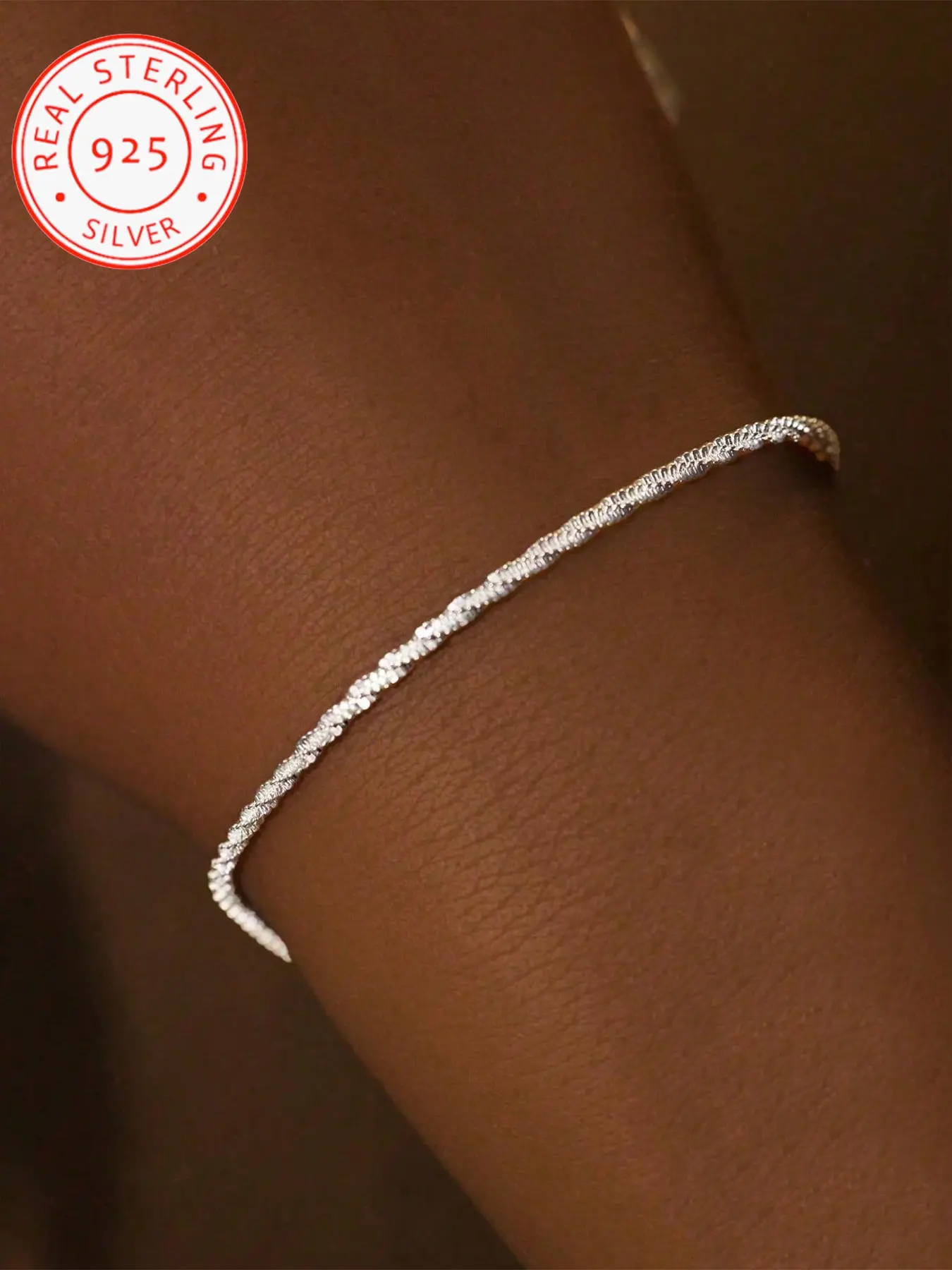 925 Silver Snowflake Chain Bracelet for Women, Wrist Chain, Elegant Jewelry Gift for Christmas Birthday Valentine, Perfect for Daily Wear and Events
