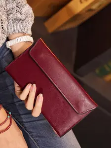 Slim Genuine Leather Women Wallet, Long Clutch Coin Purse, Luxury Design Card Holder Wallet, All Seasons, Anniversary Gift