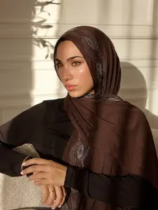 Luxury Lightweight Sparkle High Elastic Wrap Headscarf, Instant Hijab, Fashionable Rhinestone Headwrap, Ramadan Gift