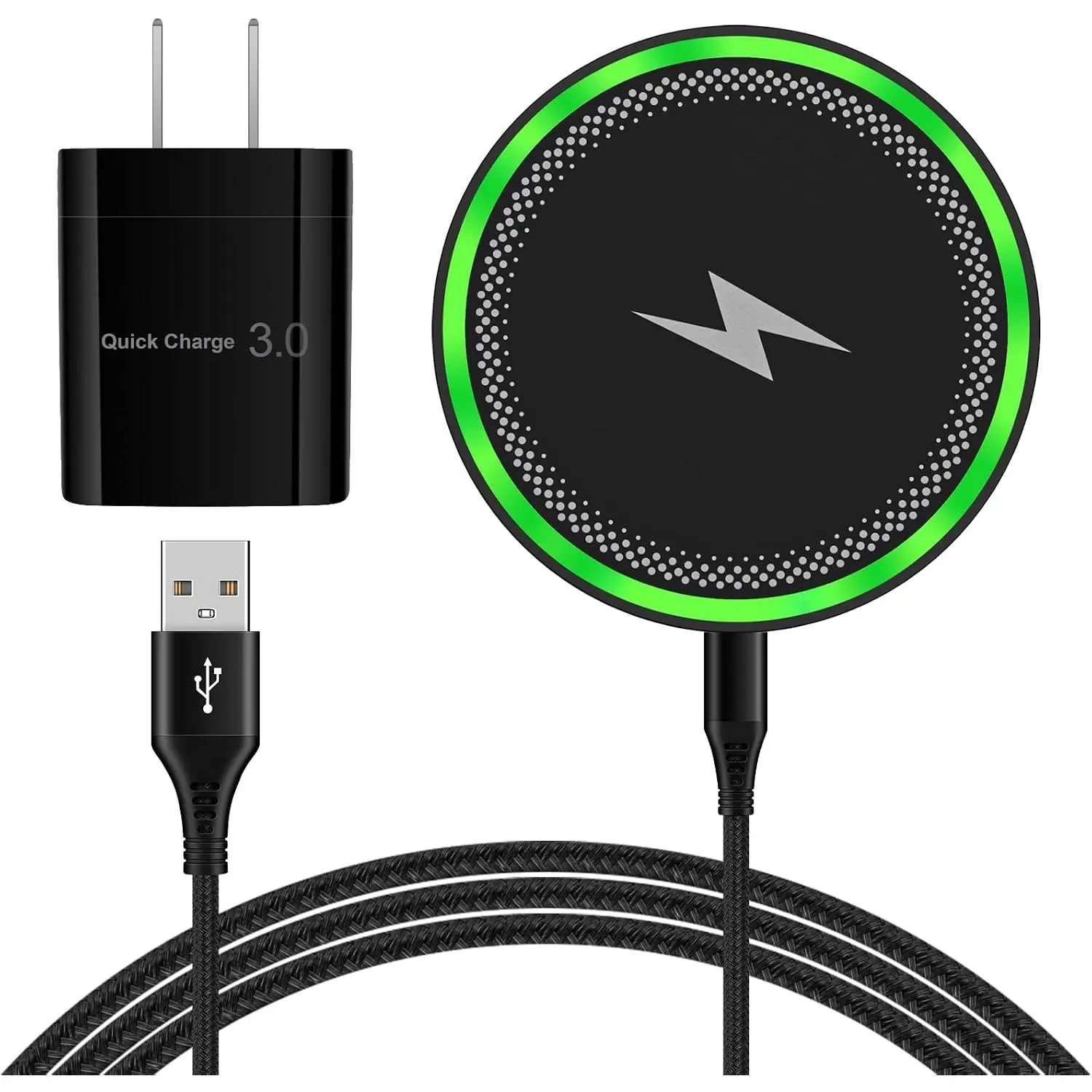 Charger   Pad for Galaxy S26 Plus S26 Ultra S25 Ultra S25 FE/ S24FE S23 Z Flip/Fold7,  Station Cargador Inalámbrico Para for  17e 16 with Adapter