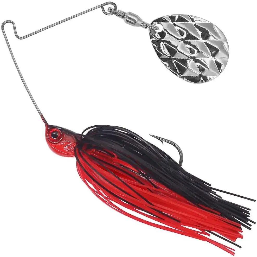 Mini Spinnerbaits for Bass Fishing - 6 Pack, Colorado Spinnerbait, Top Water Fishing Lures,  Spinner, Smallmouth Bass Lure, Pan Fish , Crappie Lures, 1/8 1/4oz