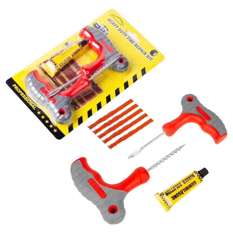 Car & Electric Vehicle Emergency Tire Repair Kit Quick-Fix Vacuum Tire Patching Tool Set for Cars and Electric Scooters
