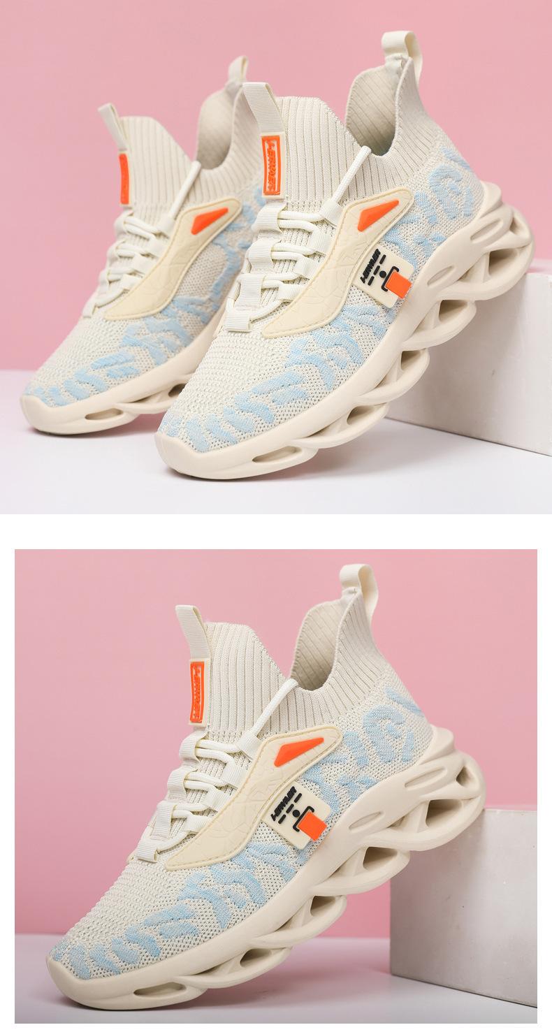 2026 New Women's Casual Dad Shoes Youth Breathable Elastic Flyknit Sock Sneakers