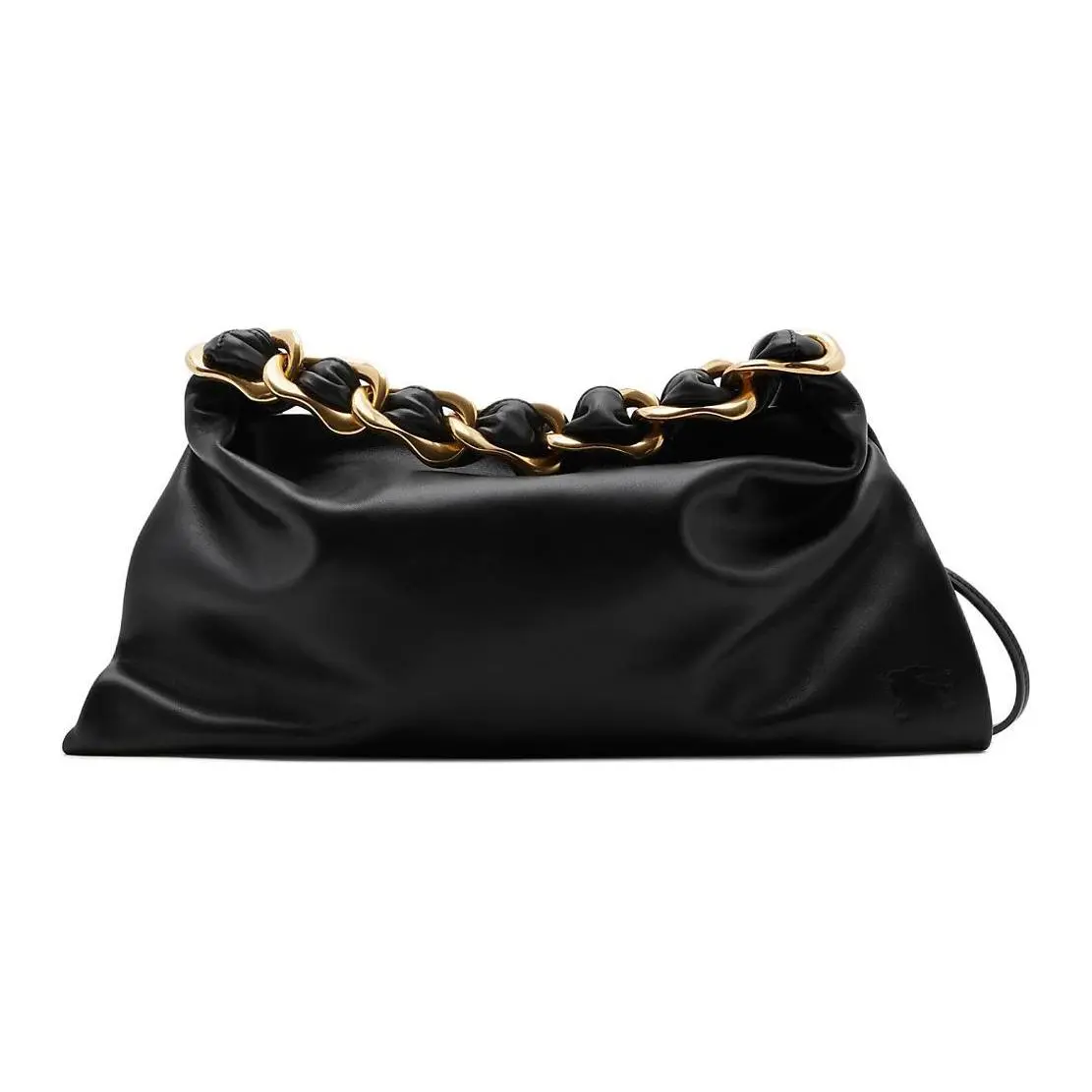 Burberry B-Chain Leather Crossbody Bag for Women, Small Black Handbag