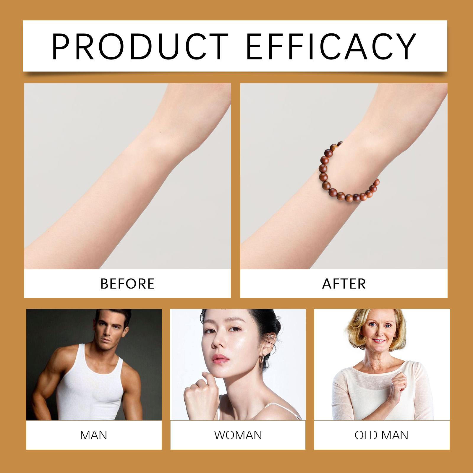 Hoexe Rosewood Bracelet Unisex Daily Life Decorative Rosewood Beaded Bracelet