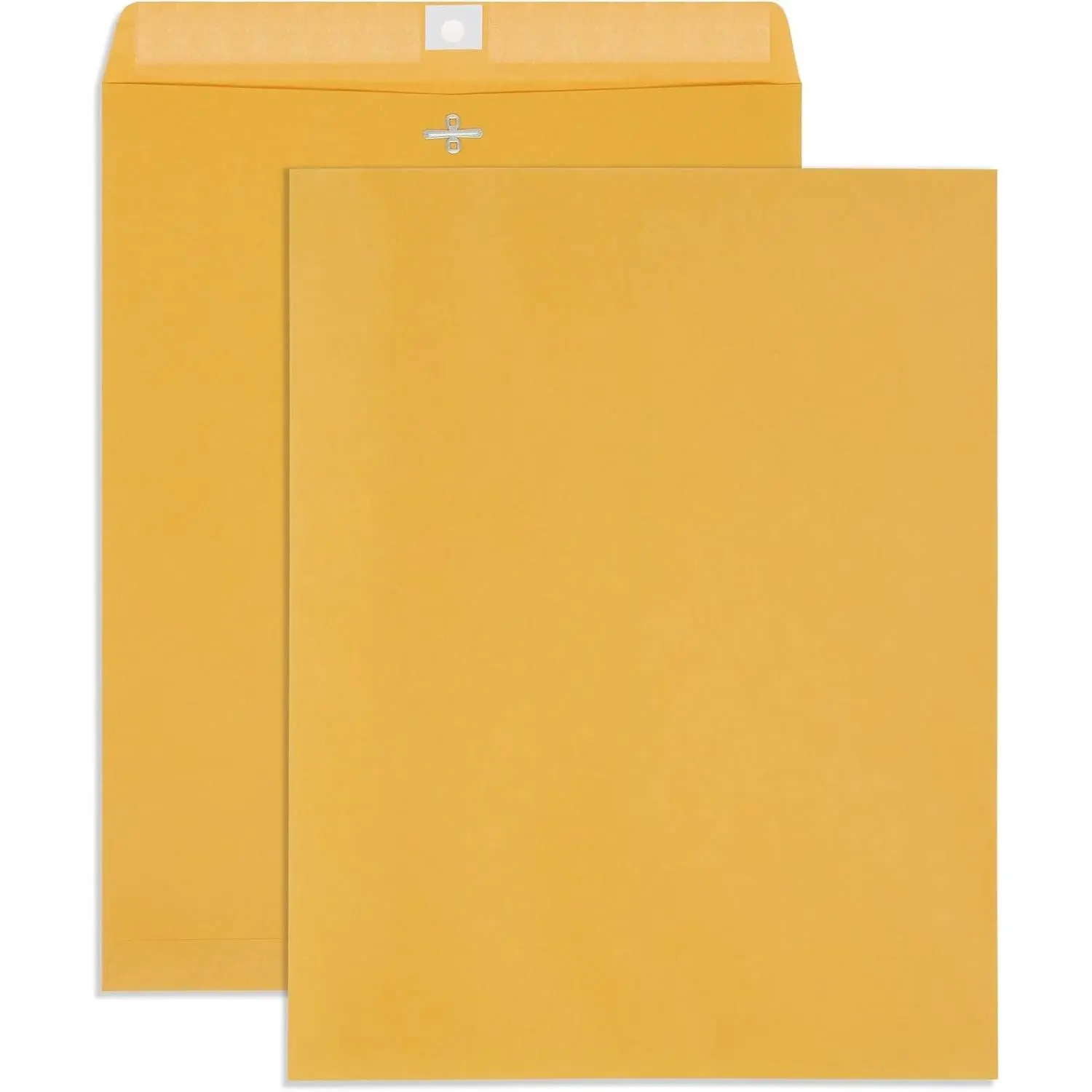 Clasp Envelopes, 12 x 15.5 Inch, Thick 28lb Kraft Paper, Clasp with Gummed Seal, 100 Count(Gift)