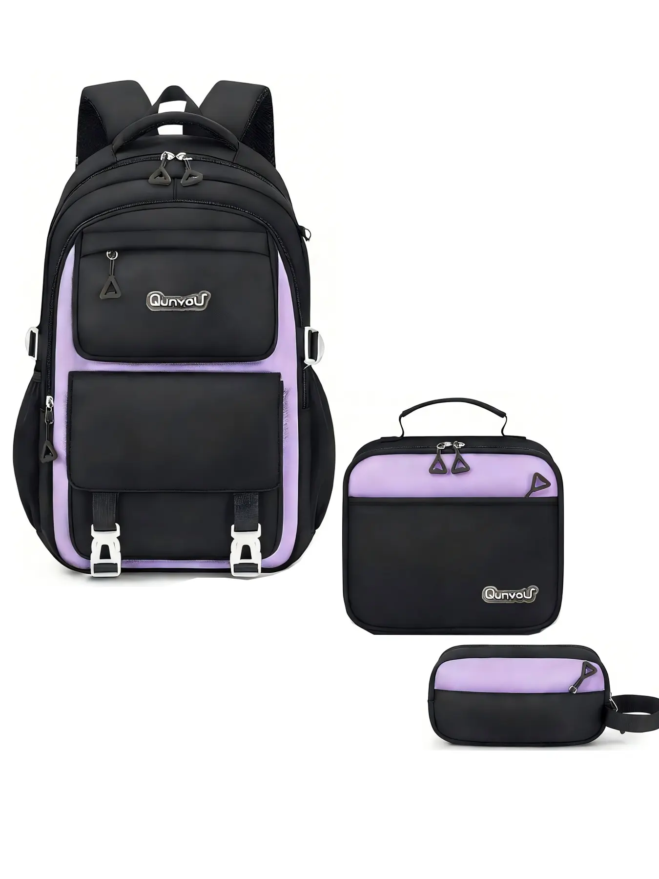 3pcs Set Backpack and Tote Bag, Stylish Women's 15.6-Inch Laptop Bag, Large Capacity, Multiple Compartments, Ideal for Travel and Campus