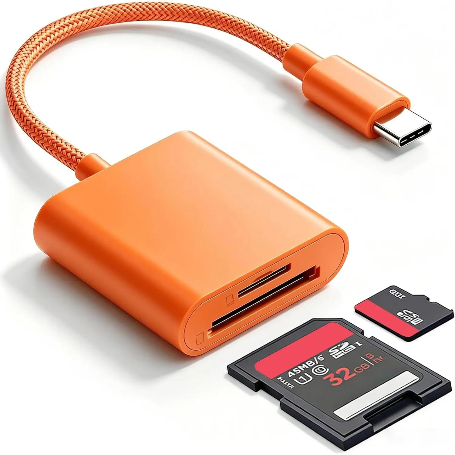 SD Card Reader for , SD Card Reader for iPad (Orange)
